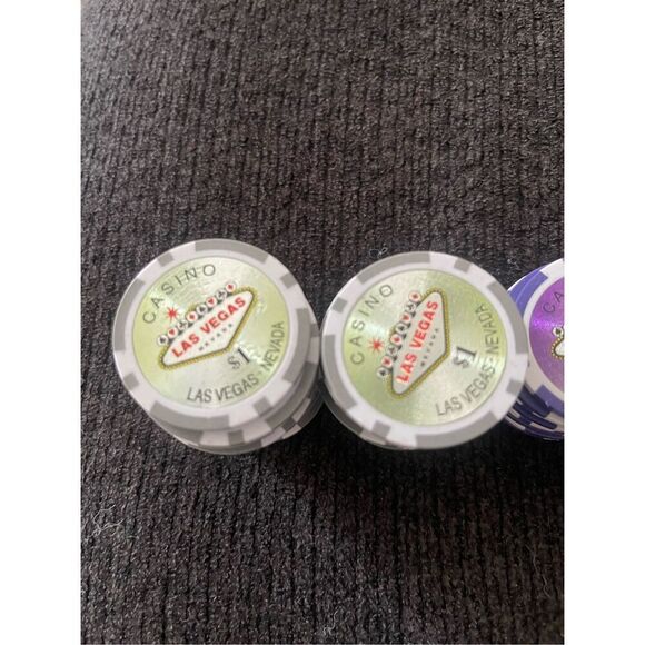 Las Vegas Casino Chips - Green 30, Purple 10, Red 10, Yellow 10 - Picture 13 of 13